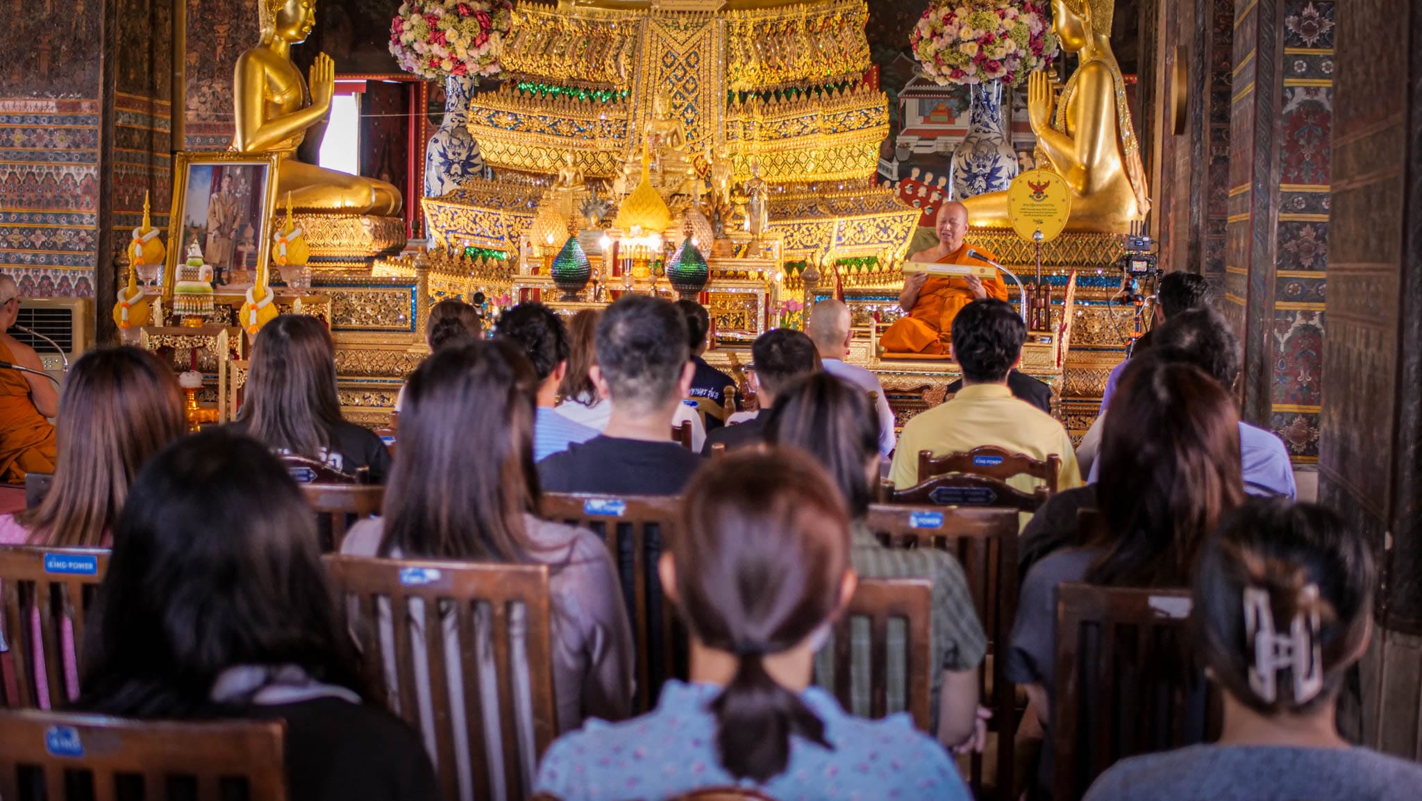 กิจกรรมทำวัดเช้าและฟังธรรมเทศนา ประจำวันพระ ณ วัดประยุรวงศาวาสวรวิหาร